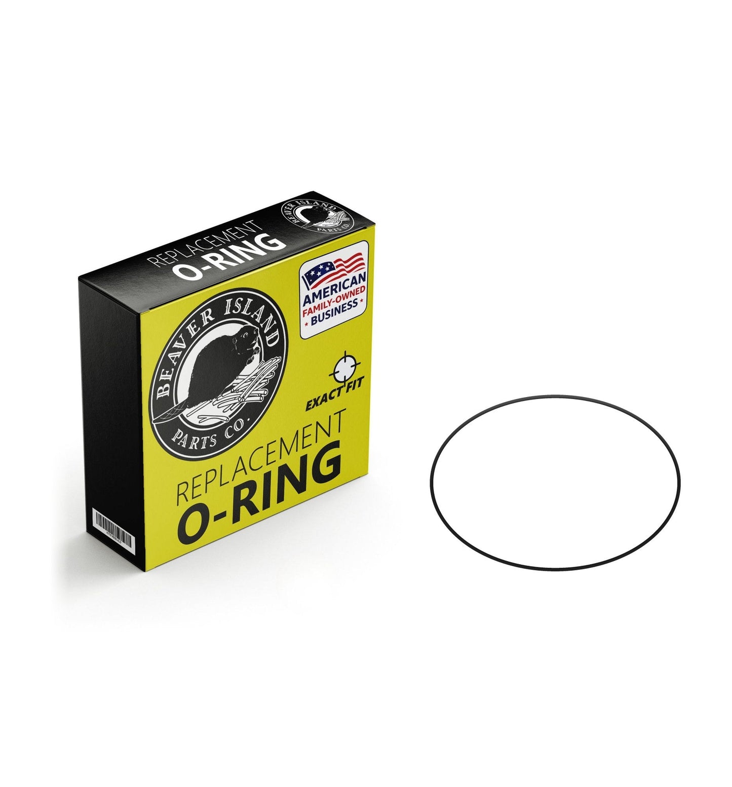 JIS S130 Buna-N Nitrile (90A) Metric O-Ring, 90A Durometer, 129.5mm ID x 2mm CS (5.098" x 0.079", 133.5mm OD) - Precisio