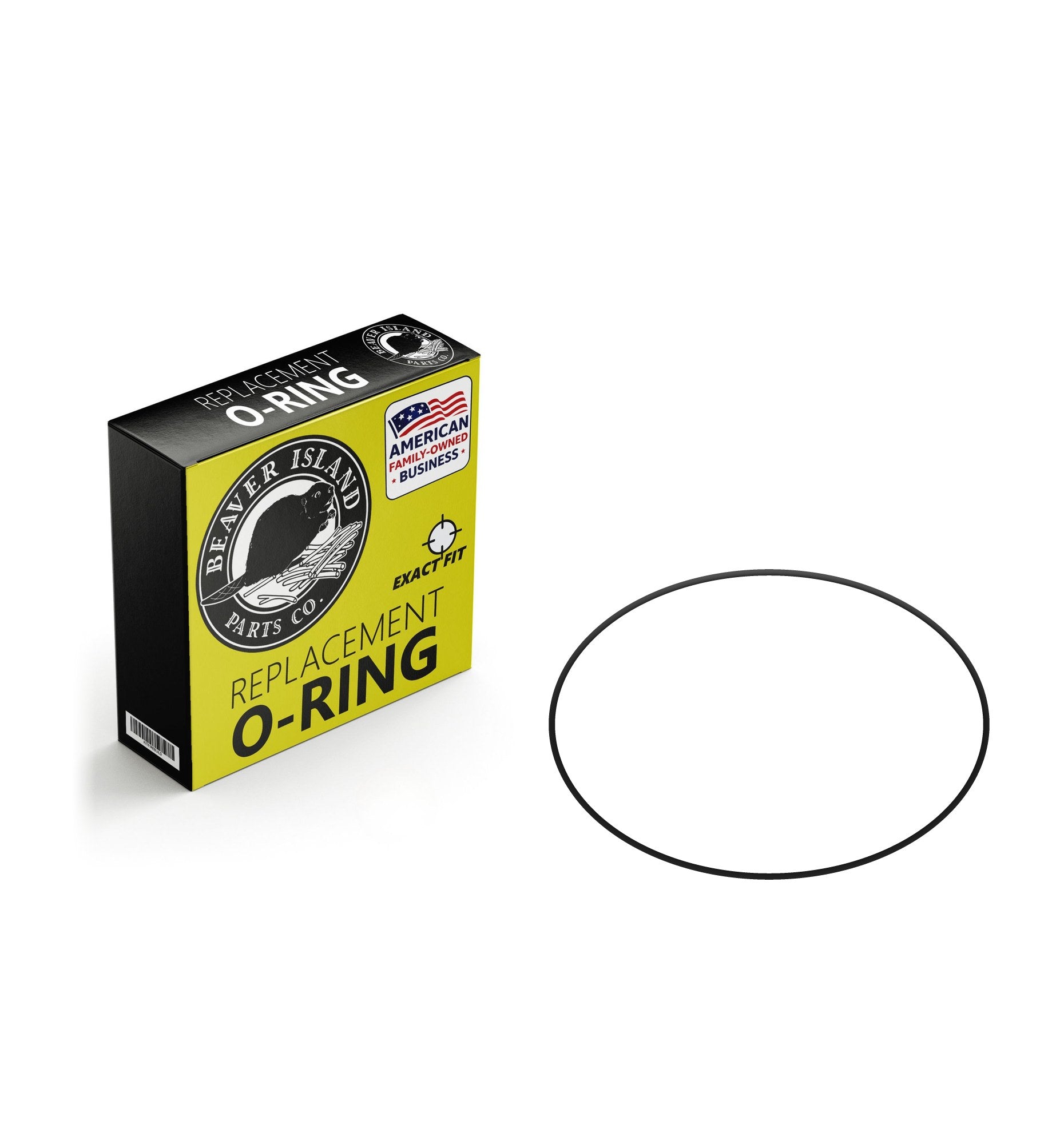 ISO 3601 B1800 Buna-N Nitrile (90A) Metric O-Ring, 90A Durometer, 180mm ID x 2.65mm CS (7.087" x 0.104", 185.3mm OD) - P