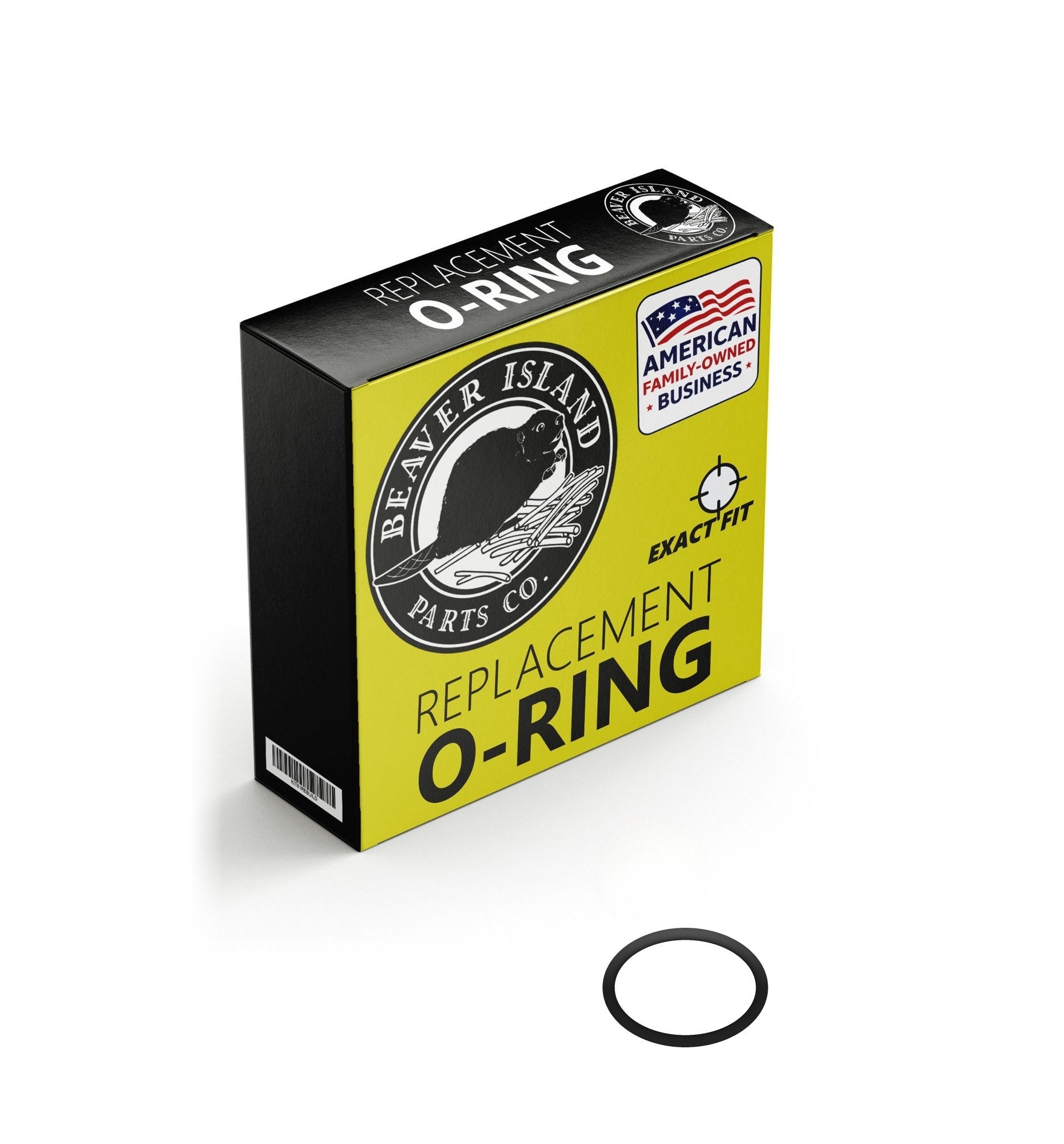 ISO 3601 C0412 Buna-N Nitrile (90A) Metric O-Ring, 90A Durometer, 41.2mm ID x 3.55mm CS (1.622" x 0.140", 48.3mm OD) - P