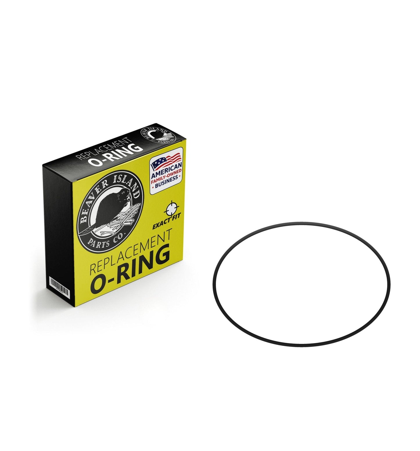 ISO 3601 C1850 FKM Fluorocarbon Metric O-Ring, 70A Durometer, 185mm ID x 3.55mm CS (7.284" x 0.140", 192.1mm OD) - Preci