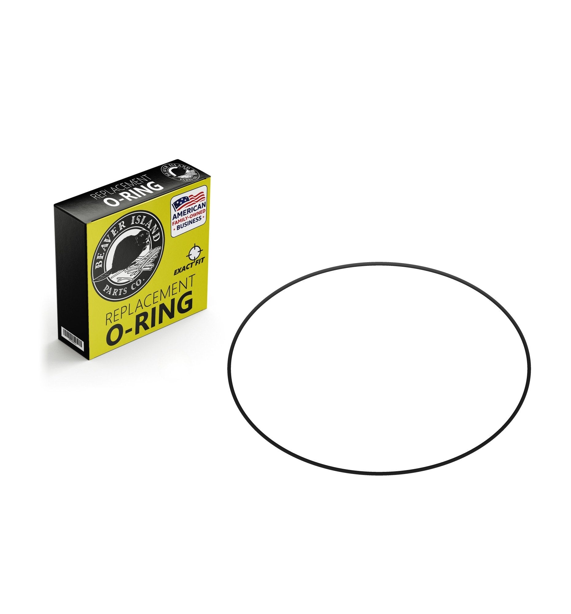 ISO 3601 C2900 Buna-N Nitrile (90A) Metric O-Ring, 90A Durometer, 290mm ID x 3.55mm CS (11.417" x 0.140", 297.1mm OD) - 