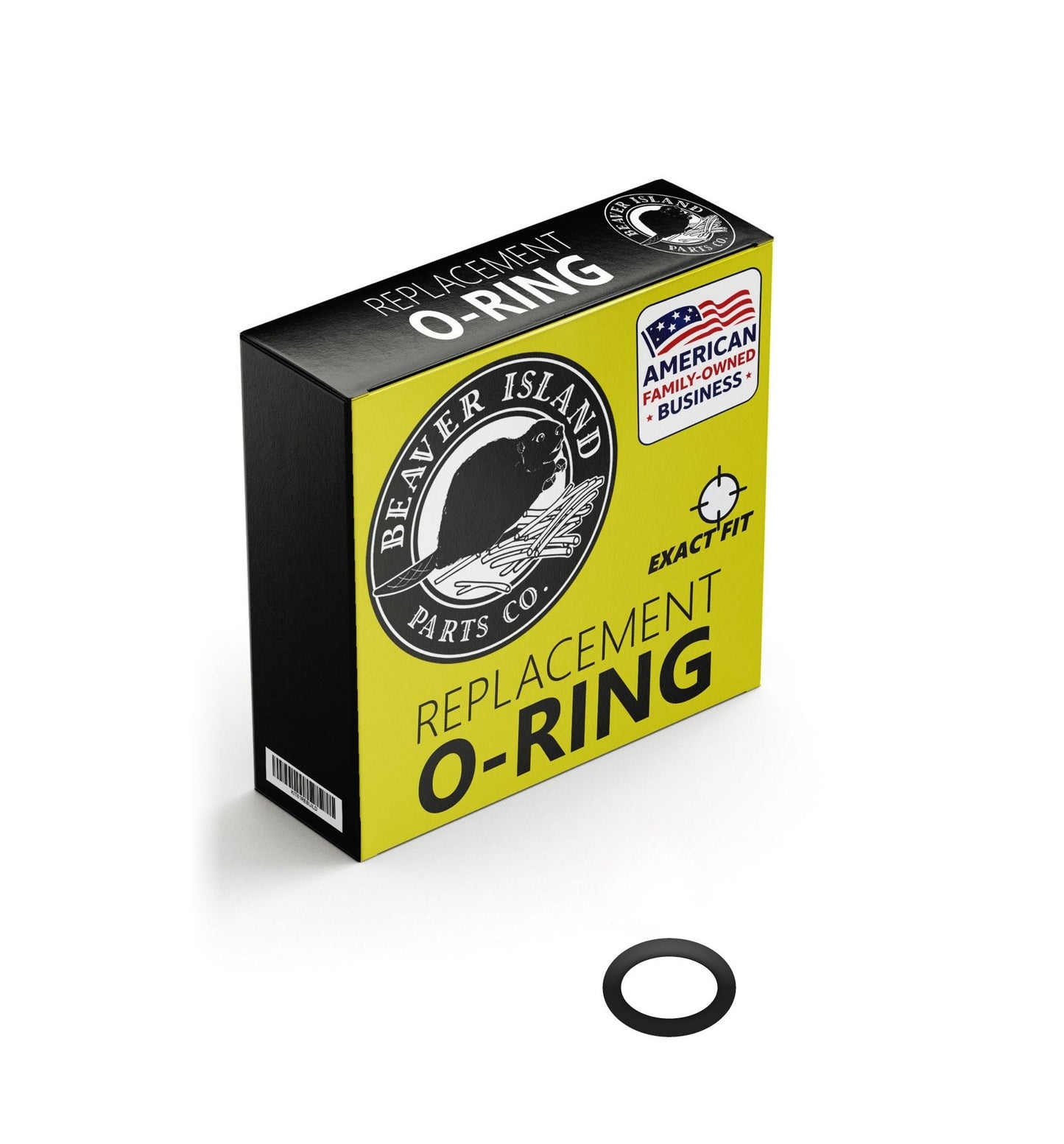 AS568-320 Buna-N Nitrile (90A) O-Ring, 90A Durometer, 1 1/8" ID x 3/16" CS (1.100" x 0.210" Actual, 1.520" OD) - Precisi
