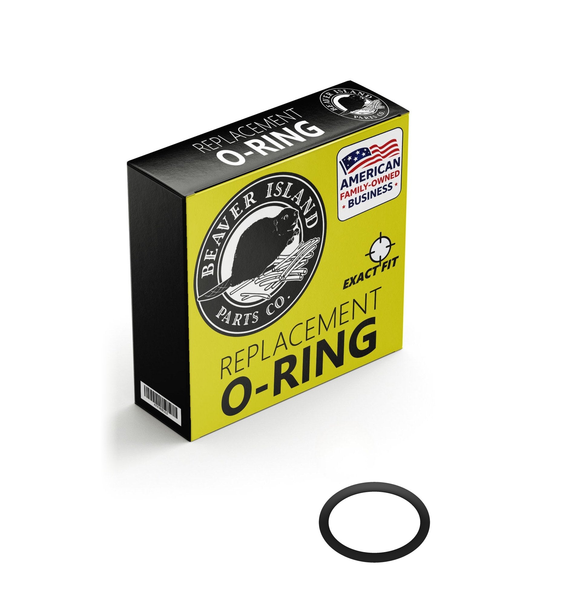 JIS P50A Buna-N Nitrile (90A) Metric O-Ring, 90A Durometer, 49.6mm ID x 5.7mm CS (1.953" x 0.224", 61mm OD) - Precision-