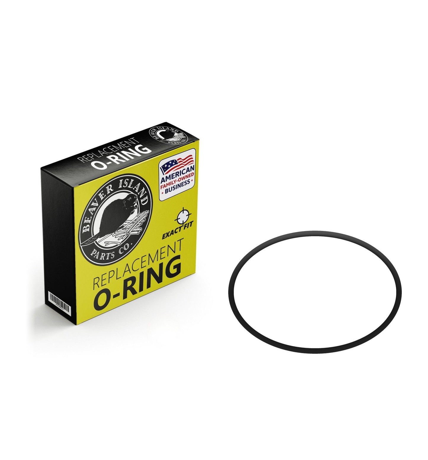 ISO 3601 D1550 Buna-N Nitrile (90A) Metric O-Ring, 90A Durometer, 155mm ID x 5.3mm CS (6.102" x 0.209", 165.6mm OD) - Pr