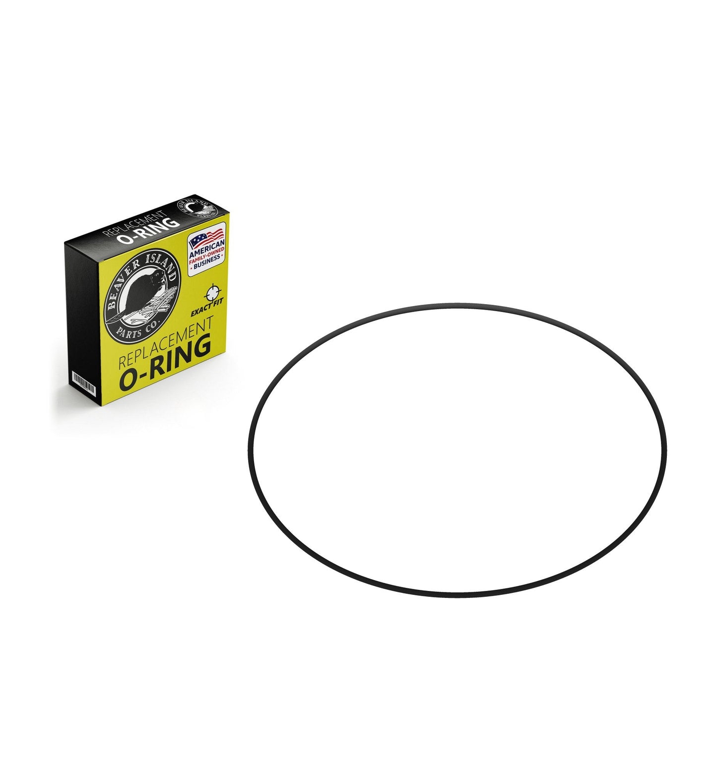ISO 3601 D3870 Buna-N Nitrile (70A) Metric O-Ring, 70A Durometer, 387mm ID x 5.3mm CS (15.236" x 0.209", 397.6mm OD) - P