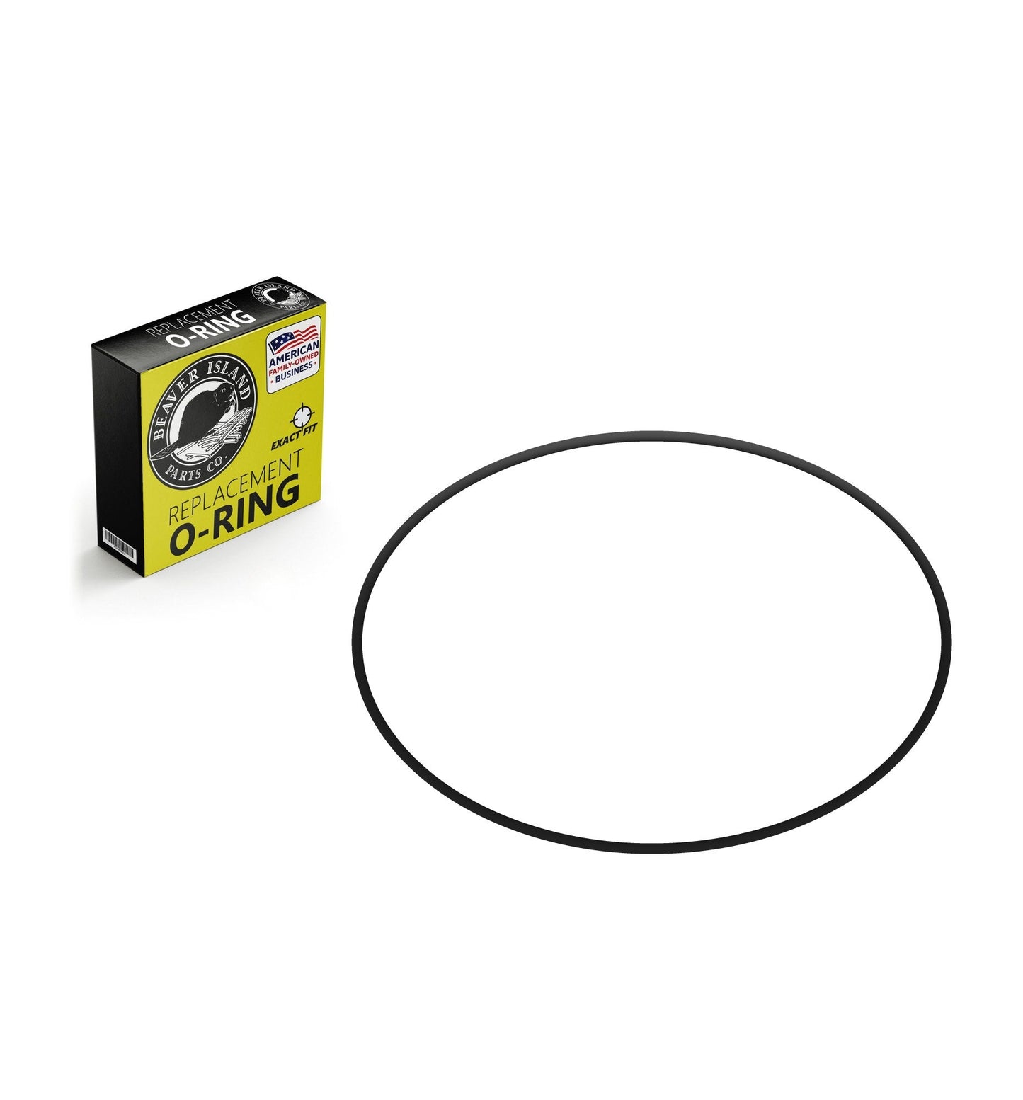 ISO 3601 G4370 Buna-N Nitrile (90A) Metric O-Ring, 90A Durometer, 437mm ID x 7mm CS (17.205" x 0.276", 451mm OD) - Preci