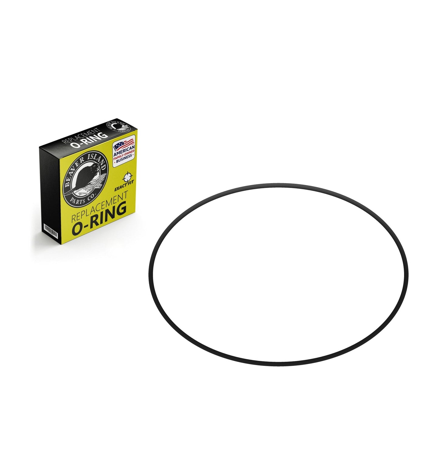 BS 4518 4393-57 Buna-N Nitrile (70A) Metric O-Ring, 70A Durometer, 439.3mm ID x 5.7mm CS (17.295" x 0.224", 450.7mm OD) 