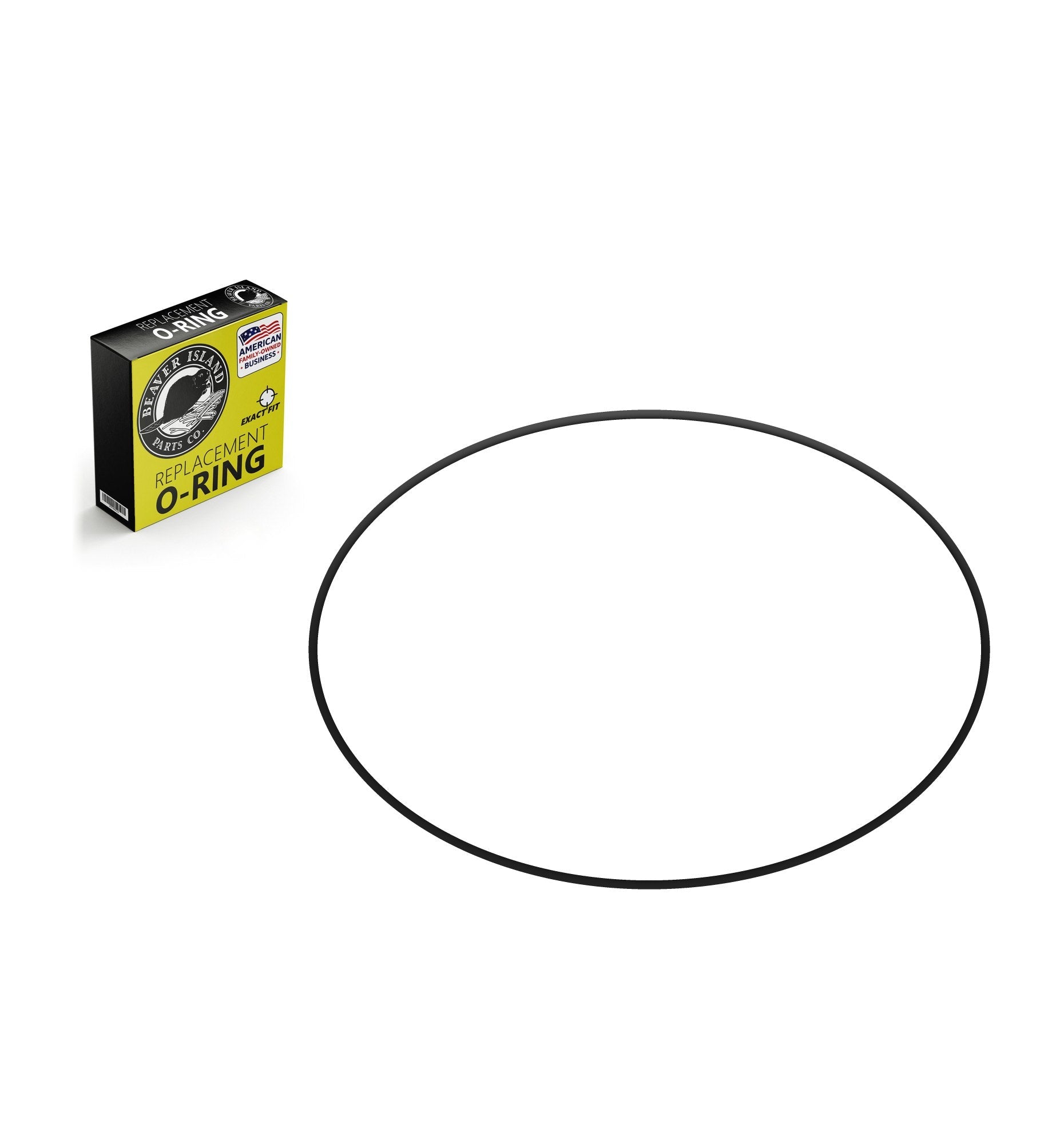 ISO 3601 G6300 Buna-N Nitrile (90A) Metric O-Ring, 90A Durometer, 630mm ID x 7mm CS (24.803" x 0.276", 644mm OD) - Preci