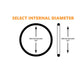 ISO 3601 B0212 Buna-N Nitrile (90A) Metric O-Ring, 90A Durometer, 21.2mm ID x 2.65mm CS (0.835" x 0.104", 26.5mm OD) - Precision-Molded Replacement Sealing Ring for Pumps, Valves & Fittings