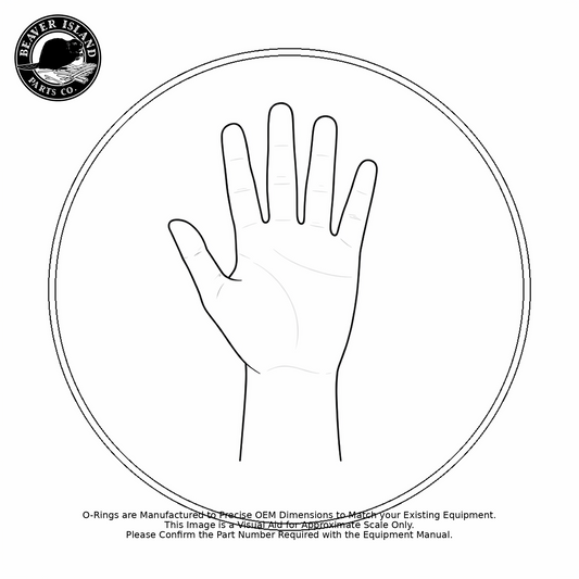 SMS 1588 359.3x5.7 FKM Fluorocarbon Metric O-Ring, 70A Durometer, 359.3mm ID x 5.7mm CS (14.146" x 0.224", 370.7mm OD) - Precision-Molded Replacement Sealing Ring for Pumps, Valves & Fittings