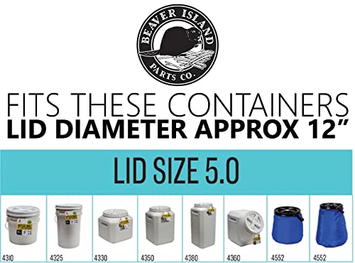 Upgraded Gamma Seal Gamma2 O-Ring Gasket Replacement for 12 Bucket Lid 3.5, 5, 6, & 7 Gallons