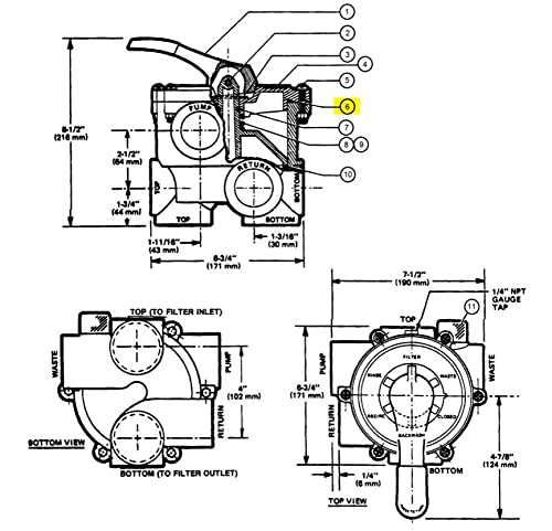 Replacement for Hayward SPX0715Z1 2� Multiport Valve Lid O-Ring