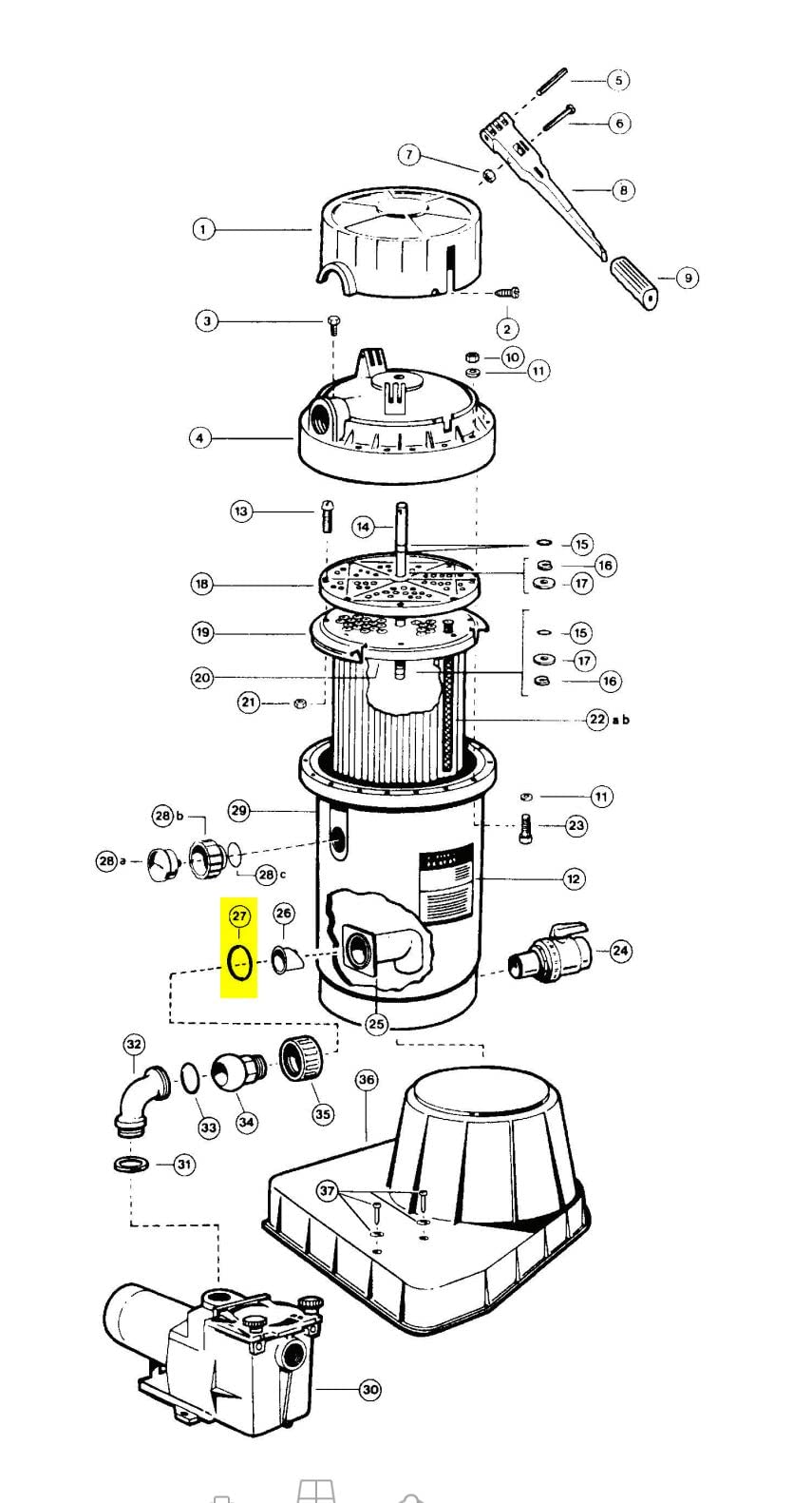 Replacement for Hayward SP-1500-W Strainer Connector O-Ring/Perflex 1990/PowerFlo/PowerFlo II/PowerFlo LX/Ultra Pro/Turbo-Flo/XStream Filtration System