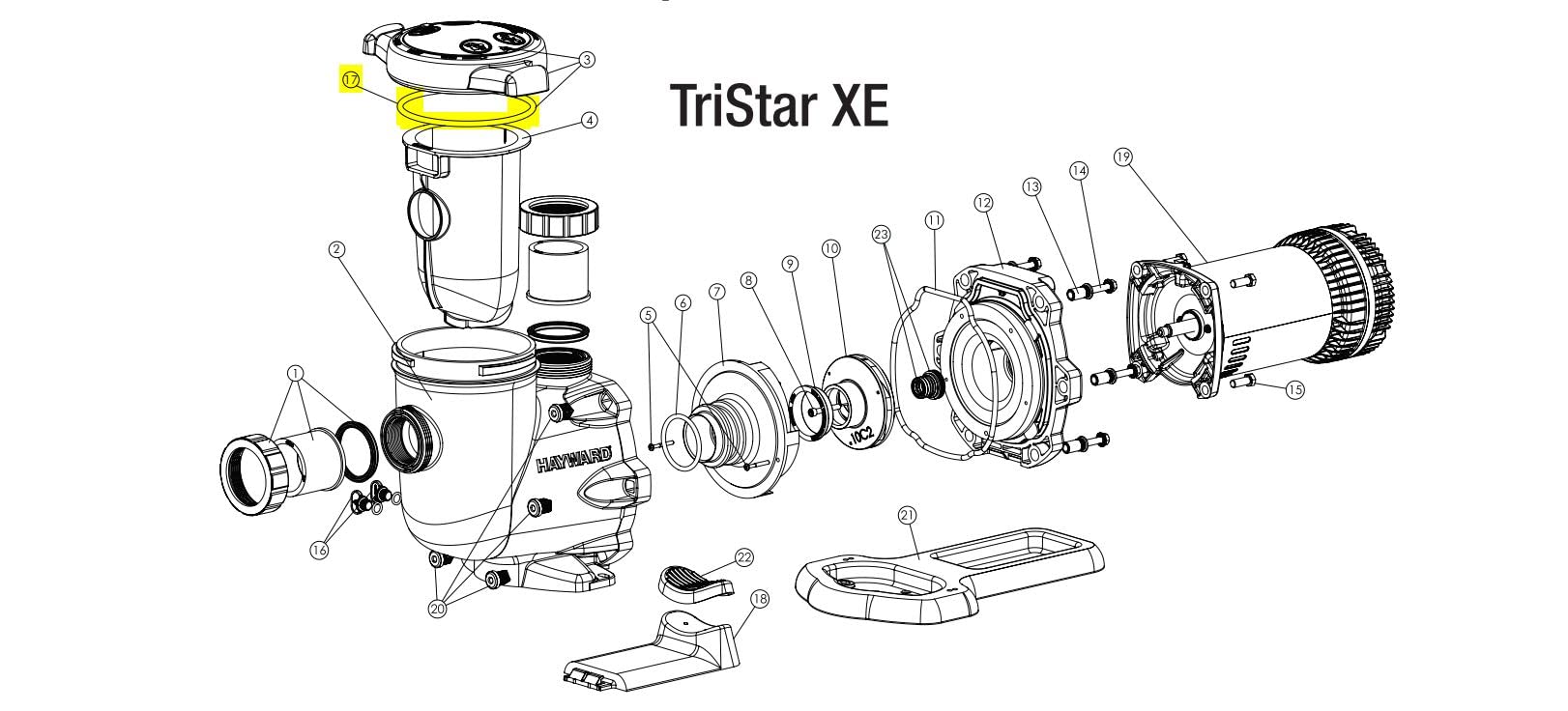 Replacement for Hayward SPX3200S Strainer Cover O-Ring EcoStar/Tristar Pump