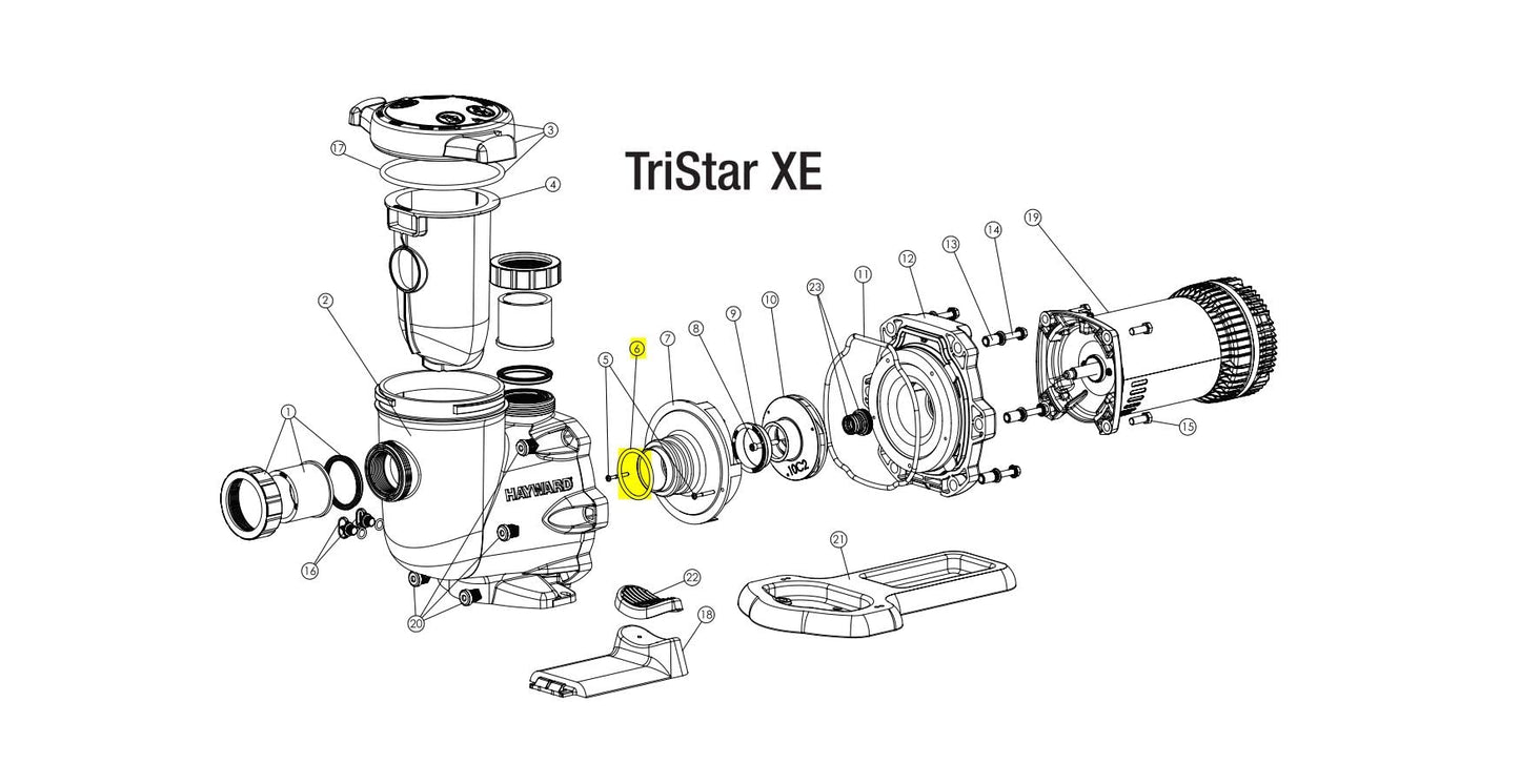 Replacement for Hayward SPX4000Z1 Diffuser O-Ring for EcoStar, Northstar, Tristar