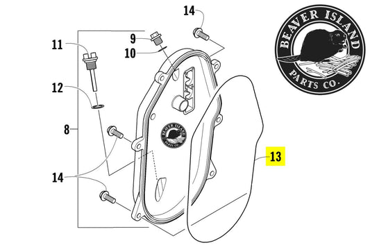 Replacement for Arctic Cat 0602-437 O-Ring Seal Gasket for Snowmobile Chaincase Drop Case Cover Spare Part
