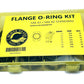 Hydraulic O-Ring Kit Flange Fittings 70 Pieces (7 Common Sizes) SAE Buna-N 90 Durometer SAE Code 61 & 62