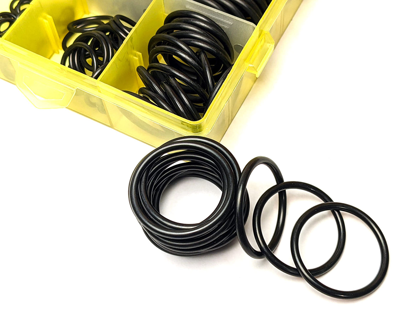 Hydraulic O-Ring Kit FACE ORFS Fittings 155 Pieces (8 Common Sizes) SAE Buna-N 90 Durometer