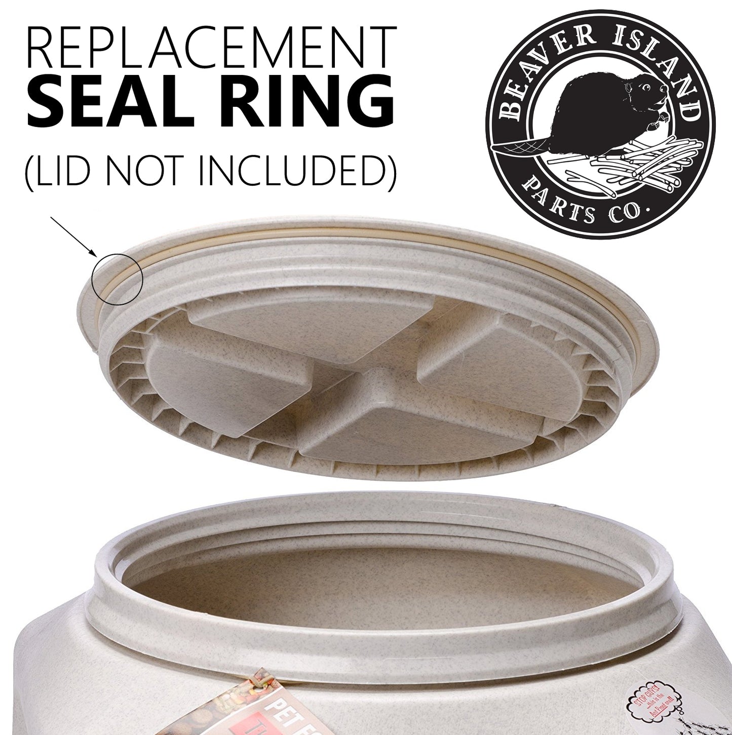 Upgraded Replacement O-Ring Seal Gasket for Gamma Seal Gamma2 2.0 Vittles Vault 10 Lids